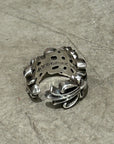 CHROME HEARTS DOUBLE FLORAL RING ‘SILVER’