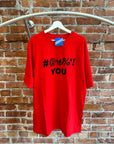 ADIDAS PROMO SAMPLE PROFANITY TEE ‘RED’