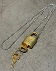 LOUIS VUITTON LOCK & KEY NECKLACE ‘GOLD’