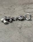 CHROME HEARTS FLEUR CROSSBALL NECKLACE ‘SILVER’