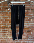 RICK OWENS DRKSDHW DROP CROTCH SWEATPANTS ‘BLACK’
