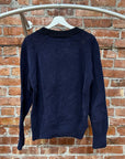 DRIES VAN NOTEN RAGLAN WOOL SWEATER ‘NAVY’