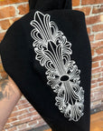 CHROME HEARTS CASHMERE FLORAL LOUNGE PANTS ‘BLACK’