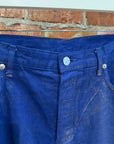 DIOR SS09 PLAINSPHÈRE LUSTER KVA GOLD WAXED DENIM JEANS ‘BLUE/GOLD’