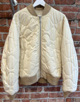 STUSSY REVERSIBLE MA-1 FLIGHT BOMBER JACKET ‘CREAM’
