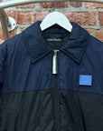 ACNE STUDIOS FACE PATCH PADDED BOMBER JACKET ‘NAVY’