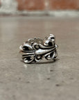 CHROME HEARTS DOUBLE FLORAL RING ‘SILVER’