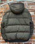 STONE ISLAND FW20 POLY-COLOUR NYON METAL FRAME DOWN JACKET ‘OLIVE’