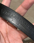 CHROME HEARTS 3-PIECE CELTIC 1" WESTERN BELT ‘BLACK’