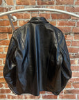 OUR LEGACY HELLRAISER LEATHER BIKER JACKET ‘BLACK’