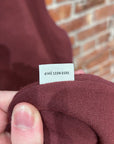 AIMÉ LEON DORE x DRAKE’S FW20 POCKET CREWNECK ‘BURGUNDY’
