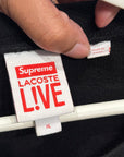 SUPREME SS18 LACOSTE CREWNECK ‘BLACK’