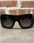CHANEL QUILTED SHIELD SUNGLASSES ‘BLACK’
