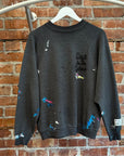 GALLERY DEPT ONE OF ONE PAINTED CREWNECK ‘GREY/MULTI’