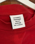 VETEMENTS AW18 LOVE ME TO DEATH LONGSLEEVE ‘RED’