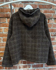 OUR LEAGACY FULL ZIP MOHAIR HOODIE ‘BROWN’