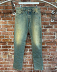 MAISON MARGIELA SLIM FIT DISTRESSED DENIM ‘RUST’
