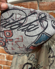 MOWALOLA HYBRID GRAFFITI HOODED BOMBER ‘SAGE’