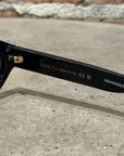 GUCCI LINK LOGO ROUND FRAME SUNGLASSES ‘BLACK’