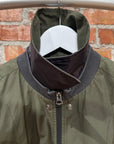 ACNE STUDIO COLLARED FULL ZIP JACKET ‘OLIVE’