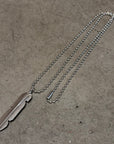 CHROME HEARTS FEATHER NECKLACE ‘SILVER’