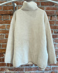 ACNE STUDIOS TURTLENECK KNIT WOOL SWEATER ‘CREAM’