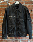 GERMAN POLEZEI VINTAGE LEATHER JACKET ‘BLACK’