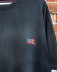 KAPITAL KOUNTRY OVERSIZED 2-TONE BONES TEE ‘BLACK/PURPLE’