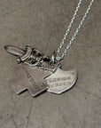 CHROME HEARTS 3 TRINKET NECKLACE ‘SILVER’