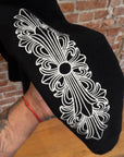 CHROME HEARTS CASHMERE FLORAL SWEATER ‘BLACK’