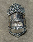 DEAL DESIGN FULL SHADE ARMOR RING 'SILVER'