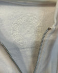 CHROME HEARTS HORSESHOE FLORAL ZIP HOODIE ‘WHITE’