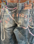 ACNE STUDIOS 1981M TROMPE L’OEIL CHAIN JEANS ‘MULTI’