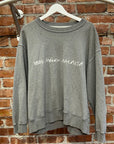 MAISON MARGIELA MM6 INSIDE OUT REVERSIBLE CREWNECK ‘GREY’
