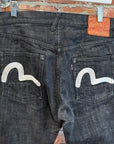 EVISU LOT 2000 CHAIN STITCH GULL DENIM ‘BLACK’