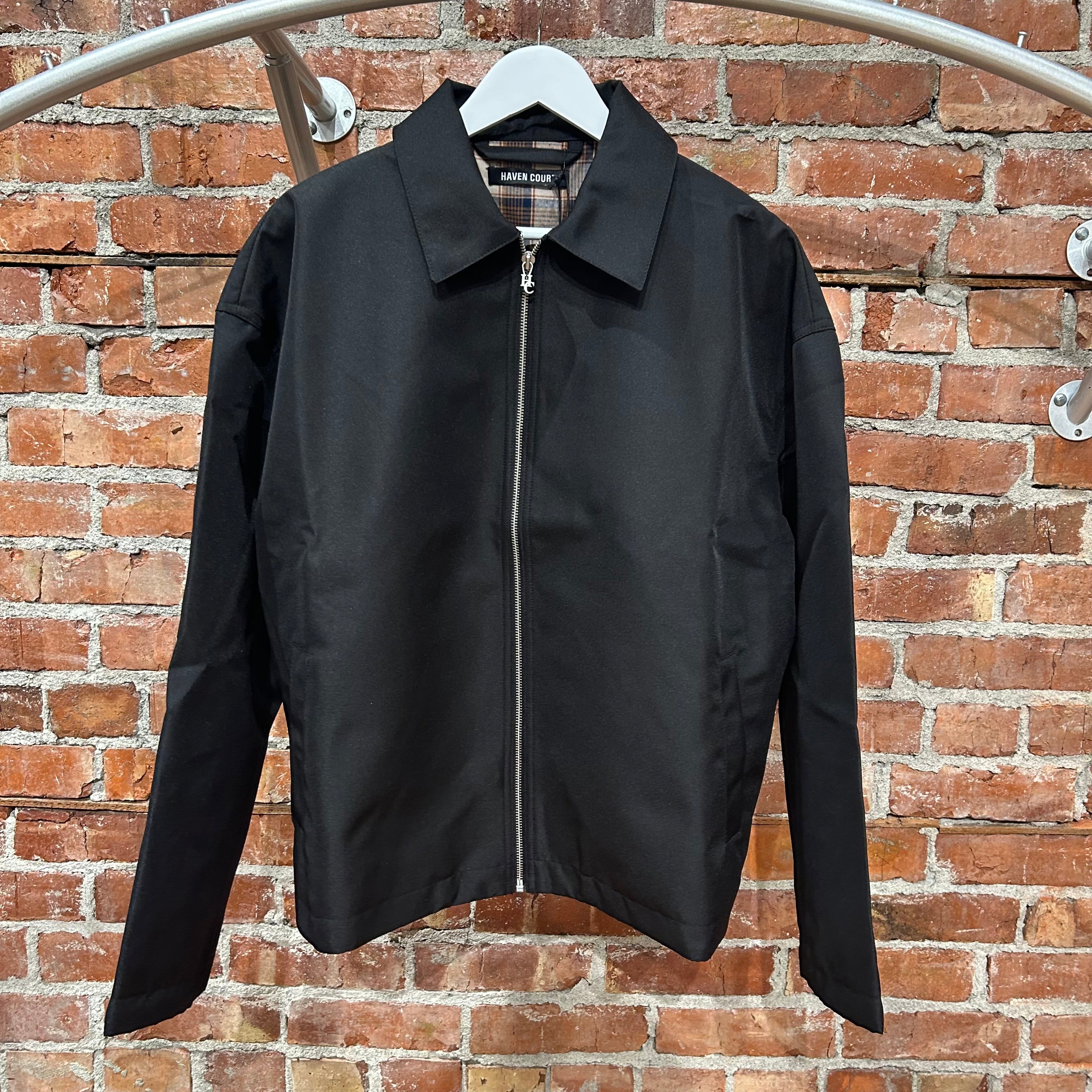 ジャケット・アウター darkwear black linen coating zip jacket HAVEN COURT LAMINA WORK JACKET 'BLACK' – Sadō Room