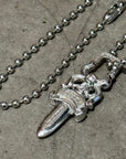 CHROME HEARTS RODIUM DAGGER NECKLACE ‘SILVER’