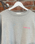 HELMUT LANG EMBROIDERED WORDMARK CREWNECK ‘GREY’