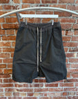 RICK OWENS DRKSHDW NYLON DRAWSTRING POD SHORTS (M) ‘DARK DUST’