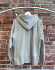 MAISON MARGIELA BRUSHED COTTON ZIP-UP HOODIE ‘GREY’