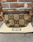 GUCCI JUMBO MONOGRAM BUM BAG ‘BROWN’