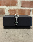 CHROME HEARTS PAVE EMERALD BABY FAT PENDANT ‘SILVER’