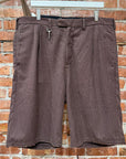PALY HOLLYWOOD SS26 STRIPED DRESS SHORTS ‘BROWN’