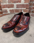 PRADA FW/12 RUNWAY APPLIQUE OXFORDS ‘BROWN’