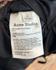 ACNE STUDIOS MAYLAND FACE HOODED PARKA ‘BLACK’