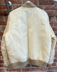 STUSSY REVERSIBLE MA-1 FLIGHT BOMBER JACKET ‘CREAM’