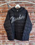 NUMBER (N)INE FENDER LOGO PUFFER HOODIE ‘BLACK’