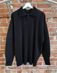 ISSEY MIYAKE HOMME PLISSE COLLARED SHIRT ‘BLACK’