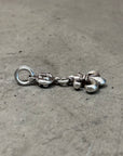 CHROME HEARTS FLEUR CROSSBALL NECKLACE ‘SILVER’