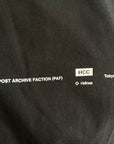 POST ARCHIVE FACTION 6.0 HCC TOKYO TEE ‘BLACK’
